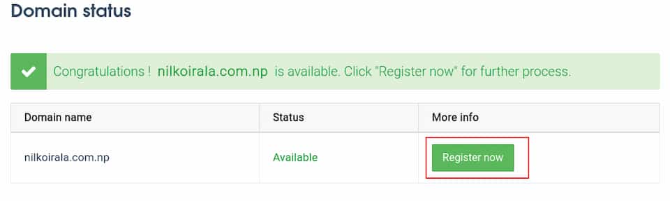 free Com np domain registering